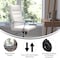 Flash Furniture White LeatherSoft Roller Wheel Executive Chair GO-2286H-WH-RLB-GG - alternate 4